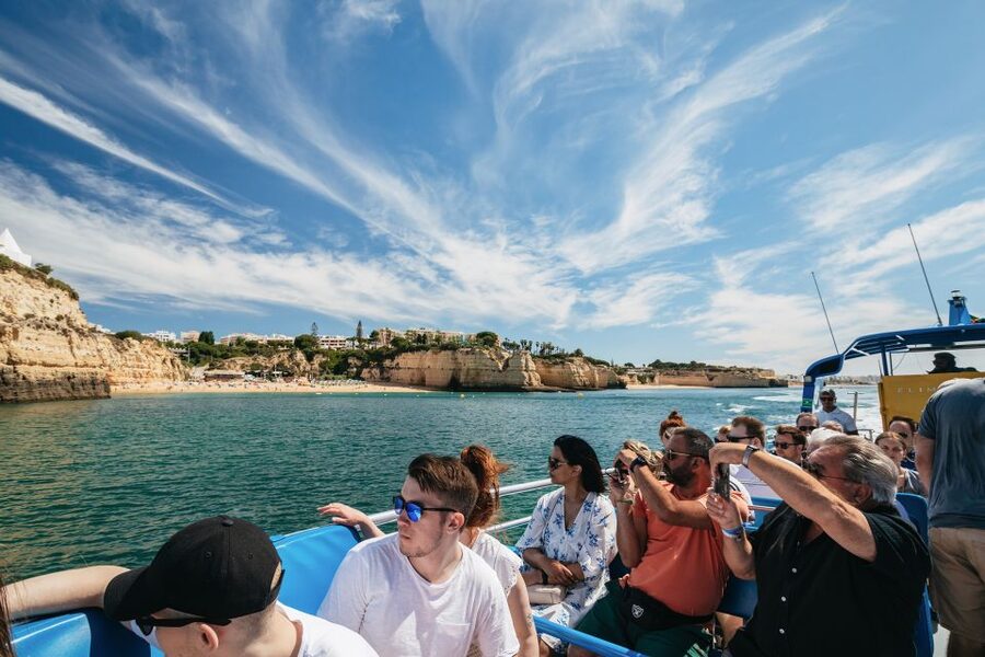 Albufeira: 2.5-Hour Benagil Caves & Dolphin Watching - South coast passes you’ll recognize: São Rafael to Salgados and beyond