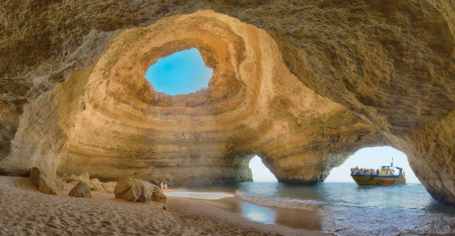 Albufeira: 2.5-Hour Benagil Caves & Dolphin Watching - What the itinerary feels like in real life: pass-by views, caves, then offshore