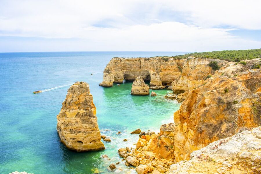 Albufeira: Benagil Caves & Dolphin Watching Speed Boat Tour - The short swim stop: refreshing, but only if the sea allows