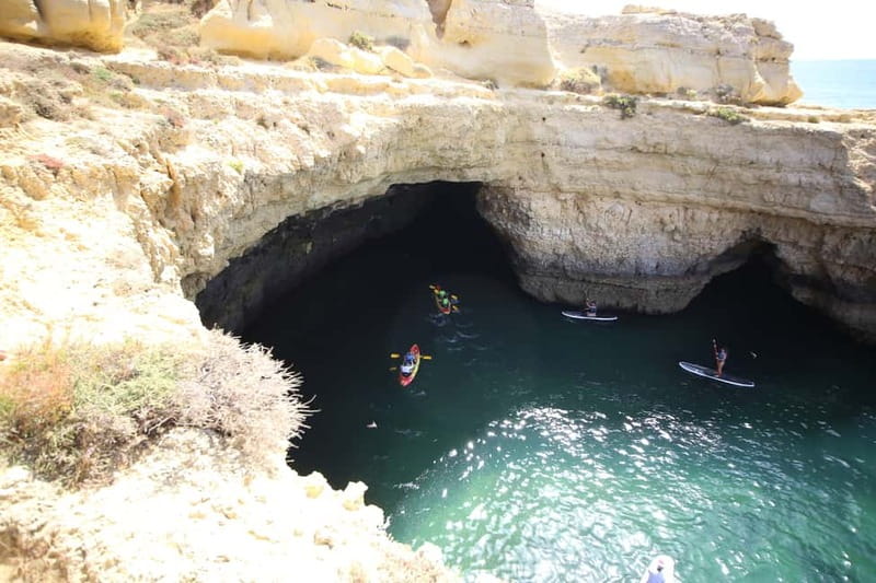 Albufeira: Caves and Cliffs Kayaking Tour - Following the Route: Praia da Coelha, Praia do Ninho das Andorinhas, Praia dos Arrifes