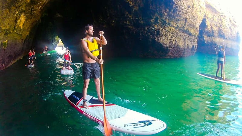 Albufeira: Caves and cliffs Paddleboarding (SUP) Tour - Stop-by-Stop: Praia da Coelha to Arrifes and the Secret Beach Break
