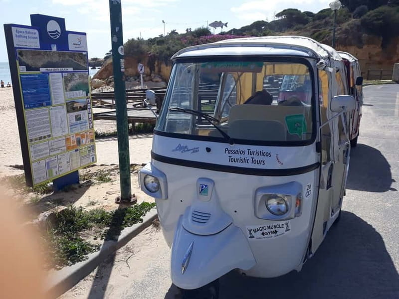 Albufeira: Guided Tour by Tuk-Tuk - Beach time and scenic photo stops on the Algarve coast