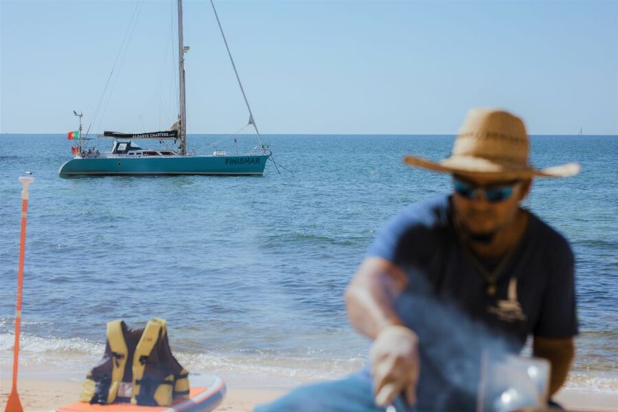 Albufeira: Sailing Boat Cruise BBQ & Open Bar on the Beach - Group Size, Guide Style, and the vibe on a small sailing day
