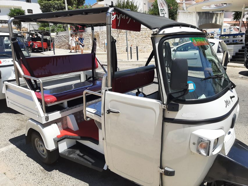 Albufeira: Tuk-tuk Sightseeing Tour - Aldeia das Acoteias, Tomatos Beach, and the Vilamoura “so close” moment