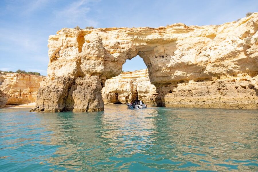 Armação de Pêra: Benagil Caves and Secret Beaches Boat Trip - The Benagil Cave finale: your best shot at the famous view