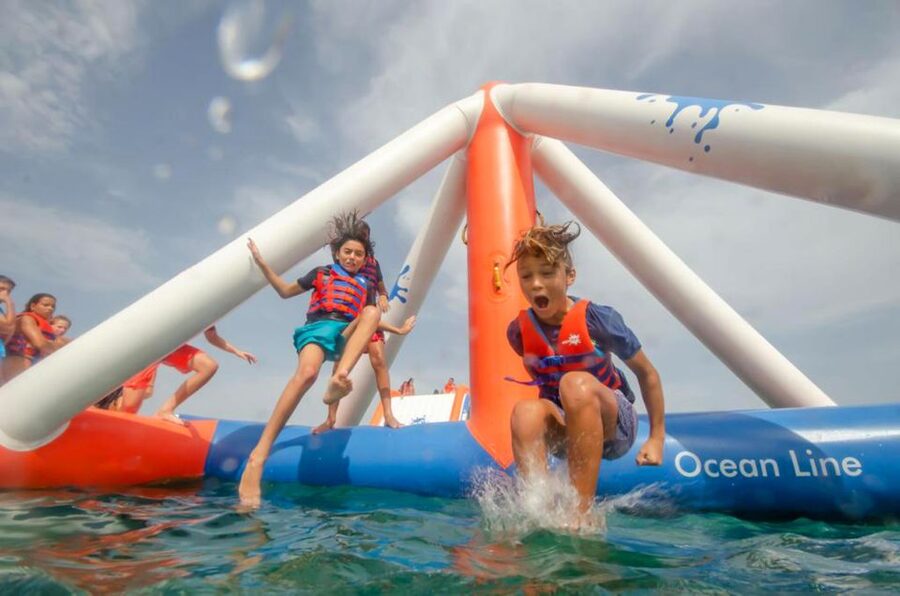 Armação de Pêra: Inflatable Waterpark Entry Ticket - Safety briefing first, then the wipeout course