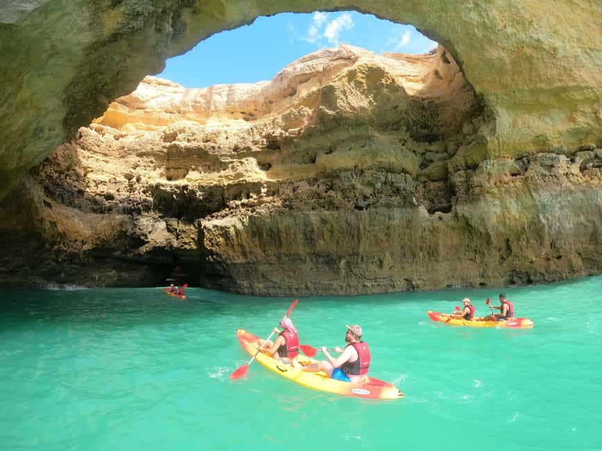 Benagil: 1:30Hour Kayak Rental with Private Parking - The Short Nature Walk to a Deserted Launch Beach