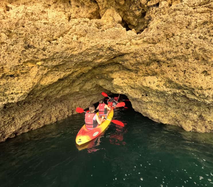 Benagil: 1:30Hour Kayak Rental with Private Parking - Praia da Marinha Swimming Stop: A Breather Between Icons
