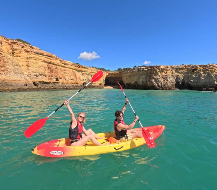 Benagil: 1:30Hour Kayak Rental with Private Parking - Small Group Feel: Up to 10 Changes Everything