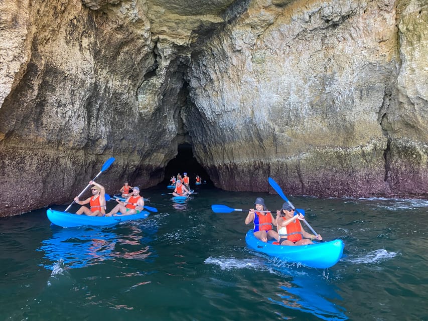 Benagil Beach: Kayak to Benagil caves at Sunrise, find peace - Meeting at Blue Xperiences: Quick Setup, Clear Faces, Real Guidance