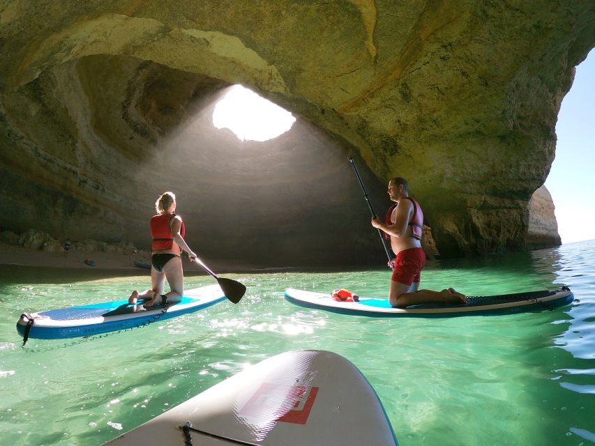 Benagil: Benagil Cave Stand Up PaddleBoard Tour at Sunrise - What happens before you paddle: the safety rhythm