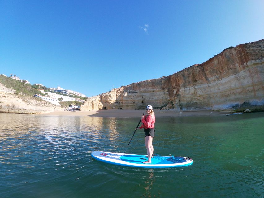 Benagil: Benagil Cave Stand Up PaddleBoard Tour at Sunrise - Stop 1 and the “get your bearings” moment