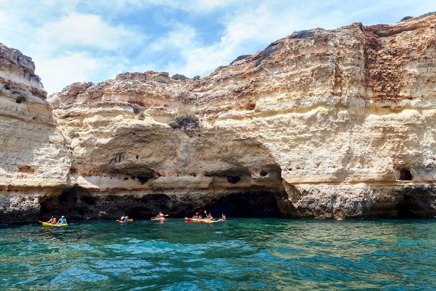 Benagil: Benagil Caves and Secret Spots Guided Kayaking Tour - Benagil Sea Cave: the star stop and the photo moments