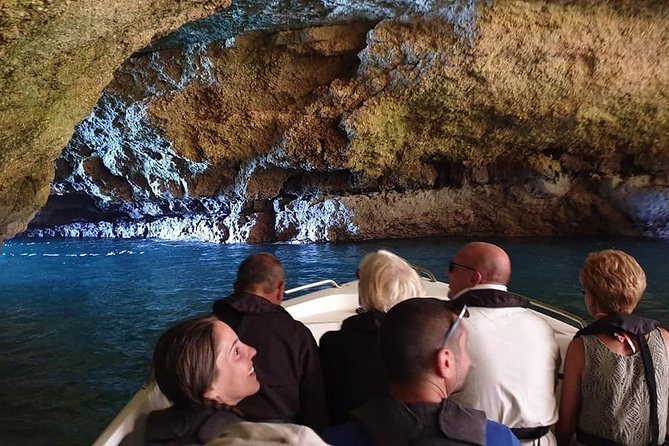 Benagil Cave by Boat + Carvoeiro + AlgarSeco Caves by Minivan from Lagos - A Boneca cave window: when the “two arches” detail matters