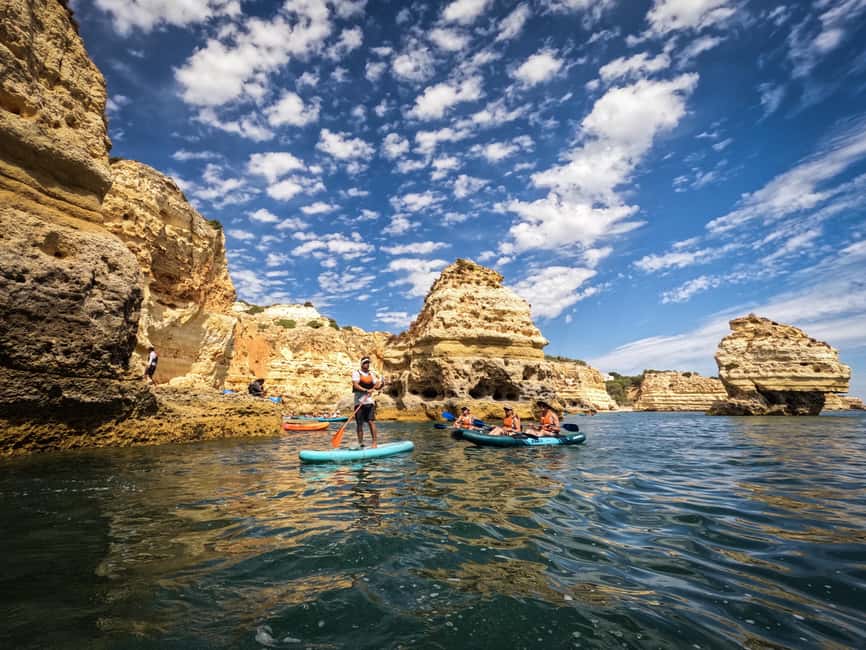 Benagil: Caves, Beaches, and Secret Spots Guided Kayak Tour - Praia da Marinha: The View You Can Actually Swim Into