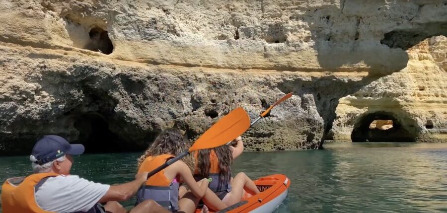 Benagil: Caves, Coves & Secret Beaches Guided Kayaking Tour - Natural Arch and the Secret Stop: Why the Short Stops Matter