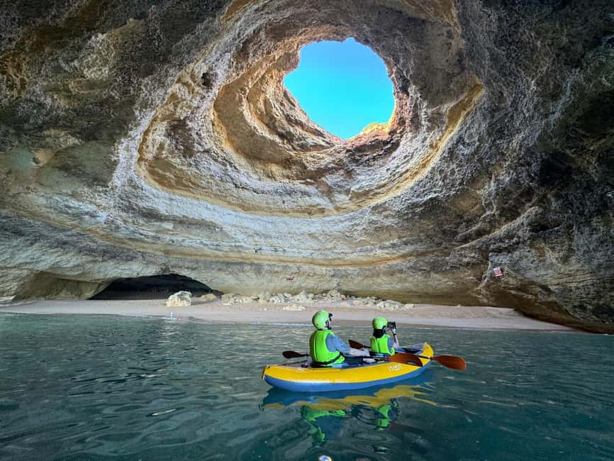 Benagil Caves: Kayaking Tour with a Local Guide - The swim stop: Atlantic water time, not a postcard break