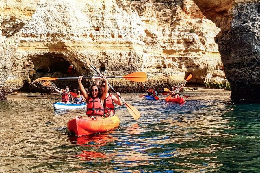 Benagil: Guided Kayaking Tour to the Benagil Cave - Two tour styles: 45-minute express vs 2-hour cave exploration
