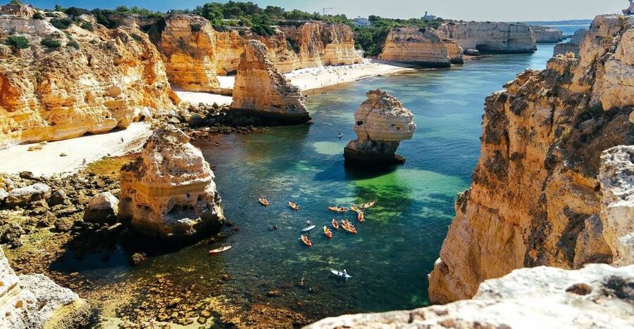 Benagil: Sunrise kayak tour Benagil caves and secret spots - Meeting at O Litoral and Finding the Crew Fast