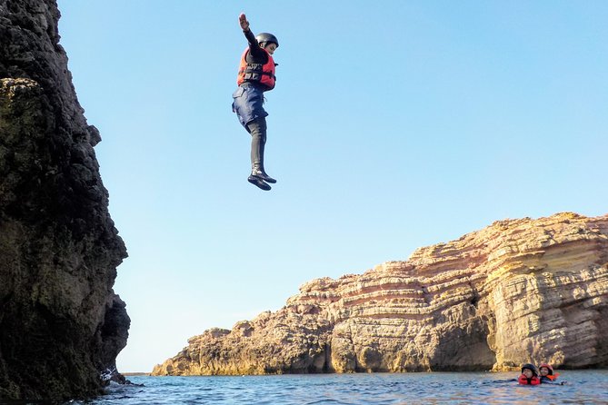 Coasteering and Cliff Jumping Near Lagos - Meet-up reality: the Raposeira starting point and getting kitted up