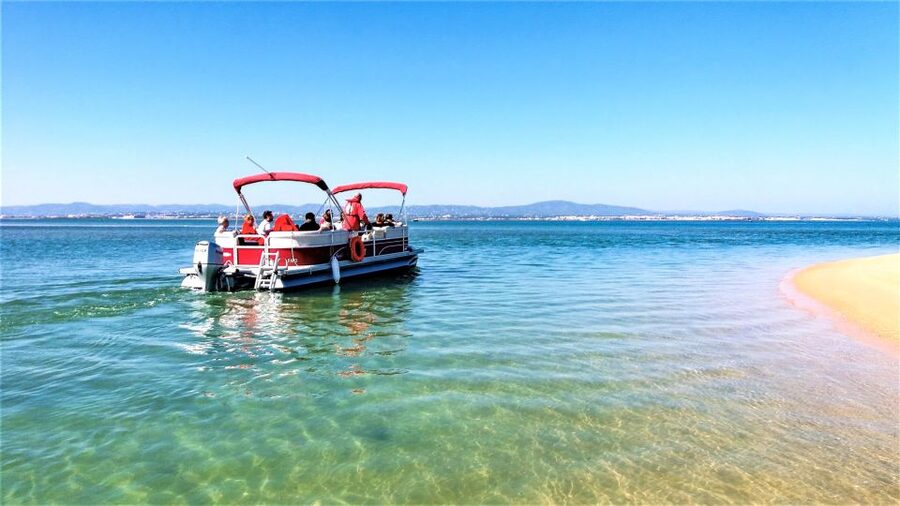 Faro: Ria Formosa Faro Islands Boat Tour - Small-group boat comfort on the way out of Faro