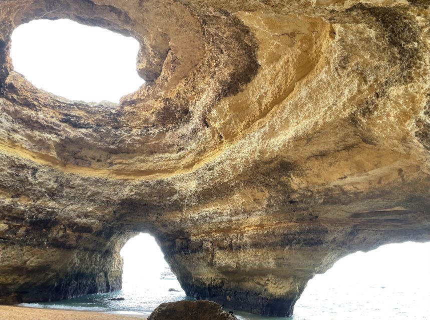 From Benagil: Benagil Caves Kayak Tour - Finding the Launch Spot: Benagil Beach Square and the Yellow Umbrella
