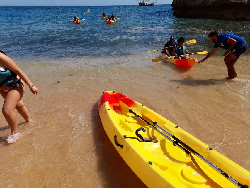 From Benagil: Benagil Caves Kayak Tour - Double Kayaks, Helmets, and Waterproof Bags That Actually Help