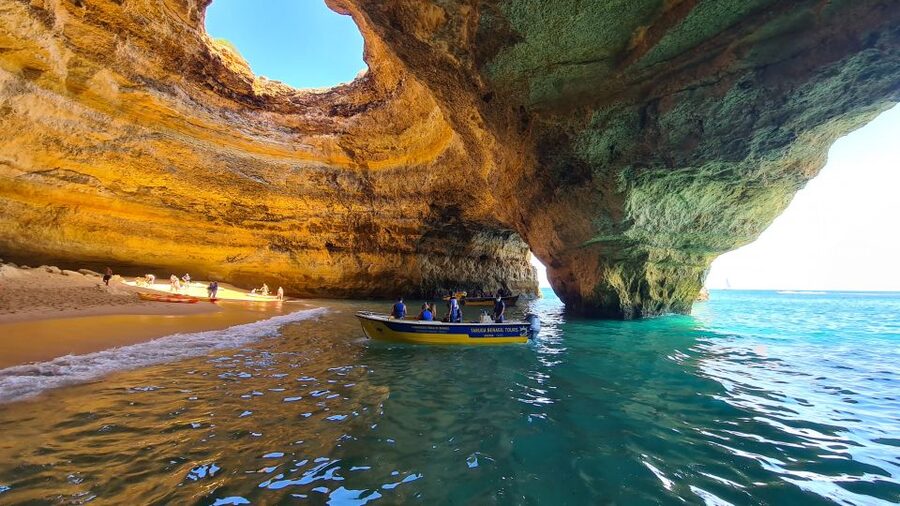 From Benagil: Coast Boat Tour with Benagil Cave - The route along Benagil: caves, swallow holes, and quick photo stops