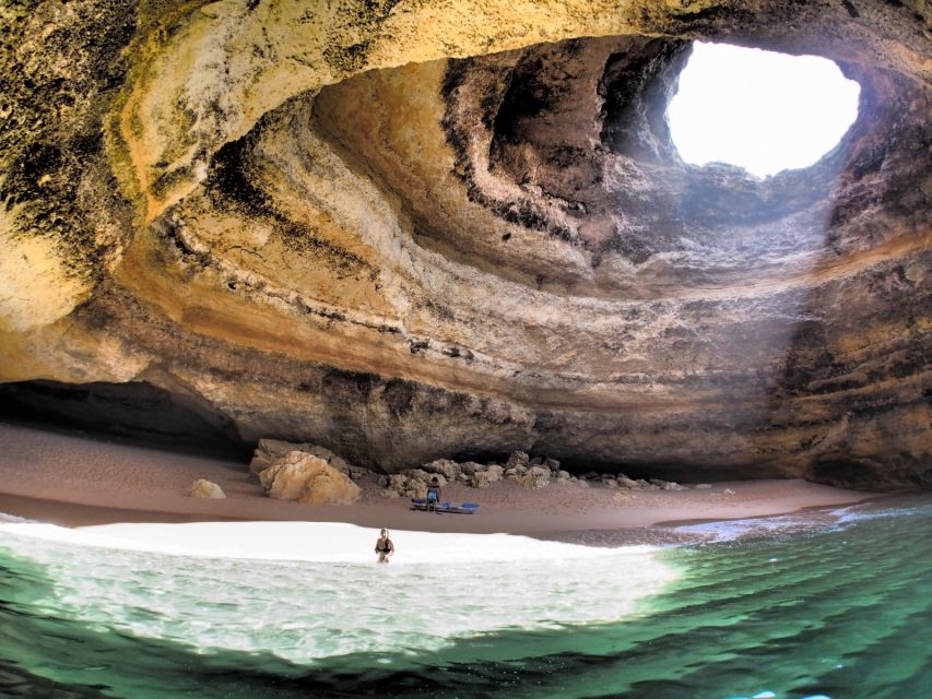 From Carvoeiro: Benagil Caves and Praia da Marinha Boat Trip - Algar de Benagil: the main sea cave stop (and photo time)