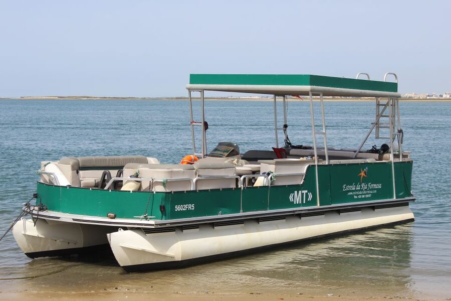 From Faro: 2-Island, 2-Stop Ria Formosa Catamaran Tour - Stop 1: Ilha Deserta for swimming and a beach walk (about 45 minutes)