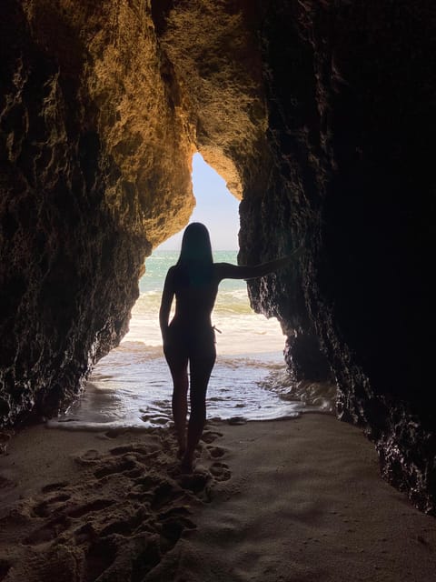From Faro: Benagil, Algar Seco, 7 Hanging Valleys, & Marinha - Praia da Marinha: swimming and a classic Algarve beach break