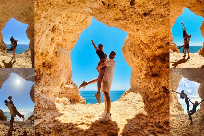 From Faro: Benagil, Marinha Beach, 7 Hanging Valleys, Algar Seco - Stop 2: Seven Hanging Valleys Trail (2.5 km, medium-difficulty)