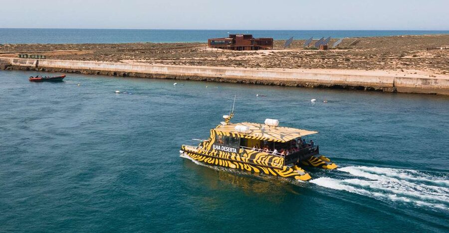 From Faro: Catamaran Boat Trip to Deserta Island with Stop - Key takeaways