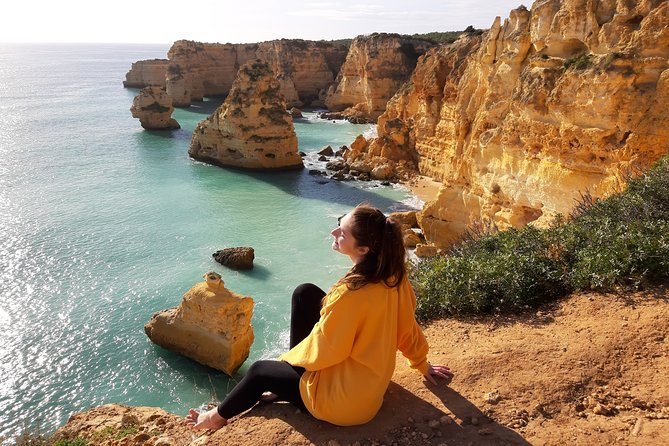 From Faro: Visit Benagil Cave, Marinha Beach, Algar Seco & More - Praia da Marinha: Swimming, Seven Hanging Valleys, and Real Beach Time
