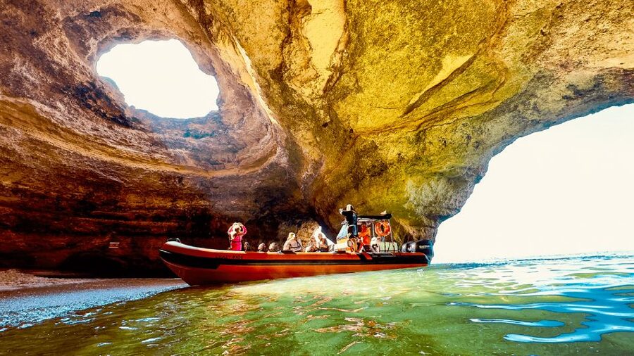 From Lagos: Benagil Caves Speedboat Adventure - Safety Gear and the Reality of Open-Ocean Bumps