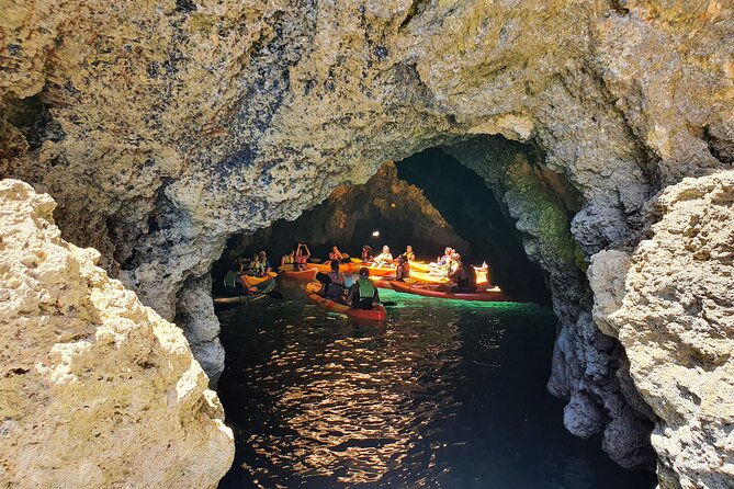 From Lagos: Kayak Tour of Ponta da Piedade Caves on Catamaran - Kayak setup, doubles, and first-time paddling confidence