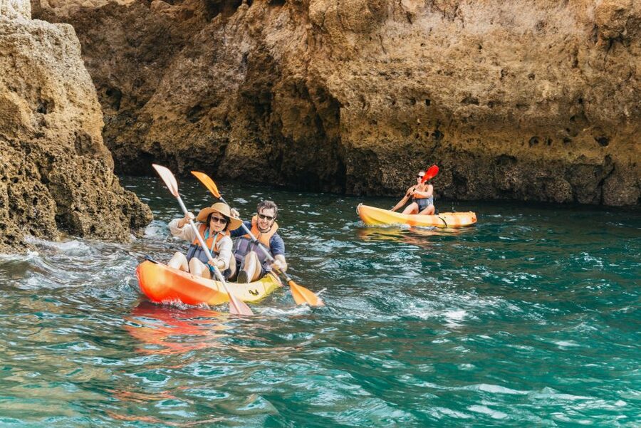 From Lagos: Kayaking and Boat Cave Explorer Tour - Getting Wet: The Swim in Crystal-Clear Water