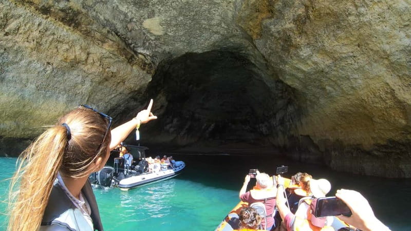 From Lagos: Scenic Cruise to the Benagil and Carvoeiro Caves - Algar de Benagil: the skylight moment that sells the whole tour
