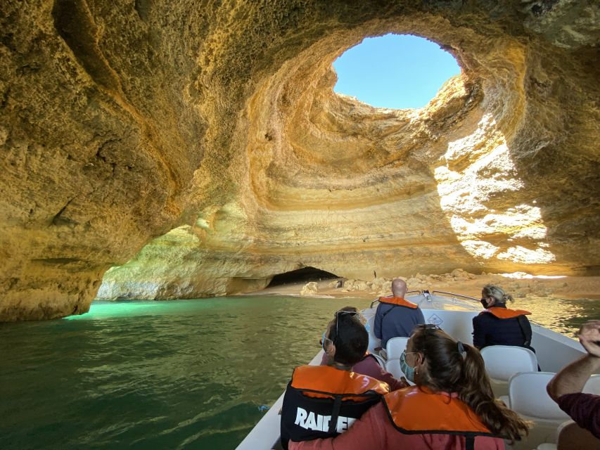From Portimão: Algar de Benagil and Sea Caves Boat Tour - Praia da Marinha: iconic cliffs and a short, sweet photo window