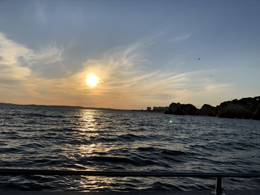 From Portimão: Sunset Boat Trip with Wine - Portimão to Alvor: Cliffs, Caves, and the Coast as Your Moving Backdrop