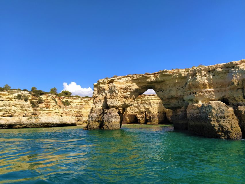 From Vilamoura: 2.5-Hour Benagil Cave and Dolphins Boat Tour - Weather reality: sea conditions can change the plan