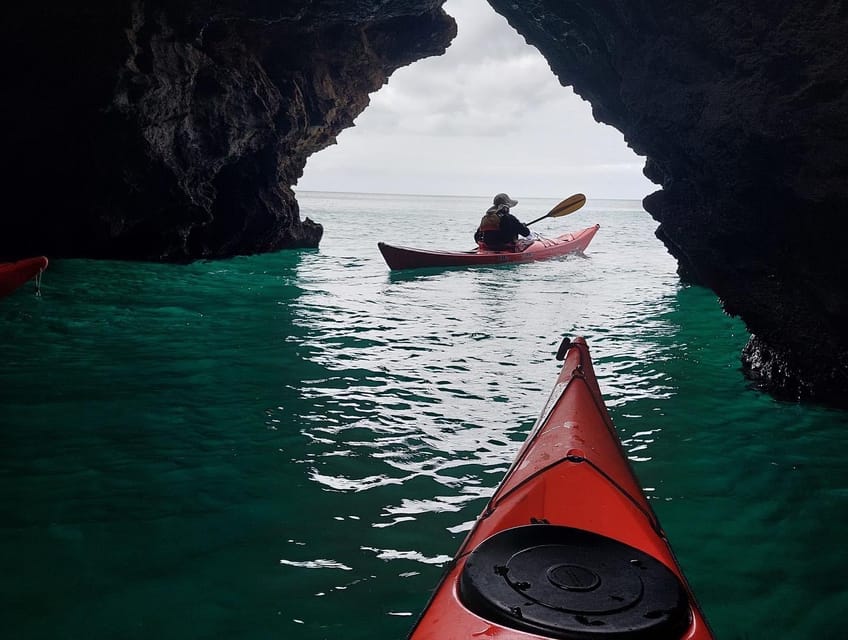 Guided sea kayaking adventures in the south western Algarve - Safety Briefing and Your First Strokes in Sea Kayaks