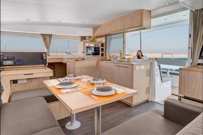 Half Day Private Catamaran Boat Tour - Ria Formosa - Stop 1: Barreta Island and the anchoring-by-Ilha Deserta swim break