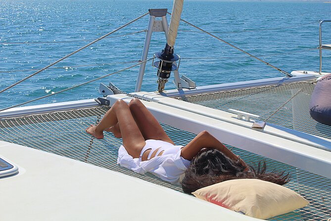 Half Day Private Catamaran Boat Tour - Ria Formosa - Stop 2: cruising Ria Formosa channels, then anchoring by the desert islands