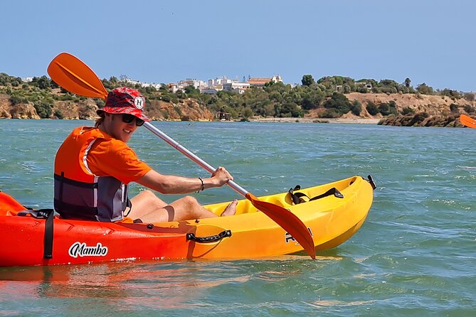 Half-Day Private Guided Kayak Island Tour - Ilha do Farol: Island walking where the guide sets the context