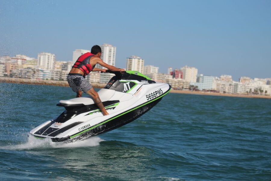 Jet Ski Rental in Vilamoura - The short shuttle boat transfer: quick start, possible chop