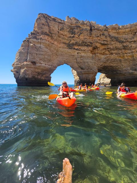 Lagoa: Benagil Cave and Marinha Beach Guided Kayaking Tour - Why kayaking into Benagil beats looking from shore