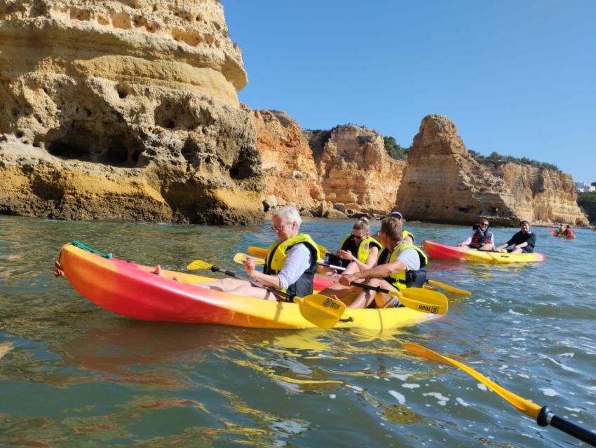 Lagoa: Benagil Cave and Marinha Beach Guided Kayaking Tour - Price and value: what $34 really buys you