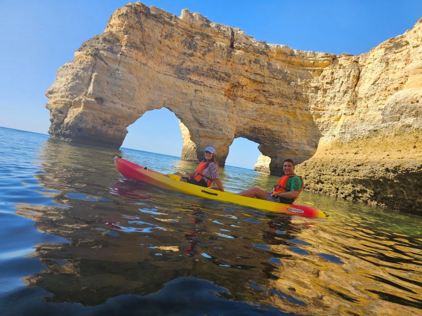 Lagoa: Benagil Cave and Marinha Beach Guided Kayaking Tour - The Lagoa to Benagil route: what your time actually feels like