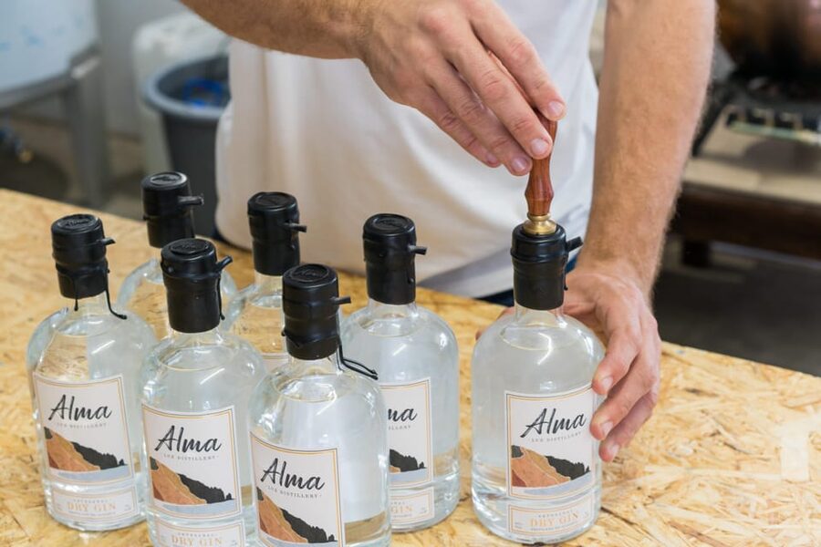 Lagos: Guided Gin Distillery Tour With Tasting at Alma Luz - From the grey metal door to the copper still: the tour flow